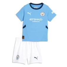 Kinder Manchester City Fußball Trikotsatz 2024-25 Heimtrikot